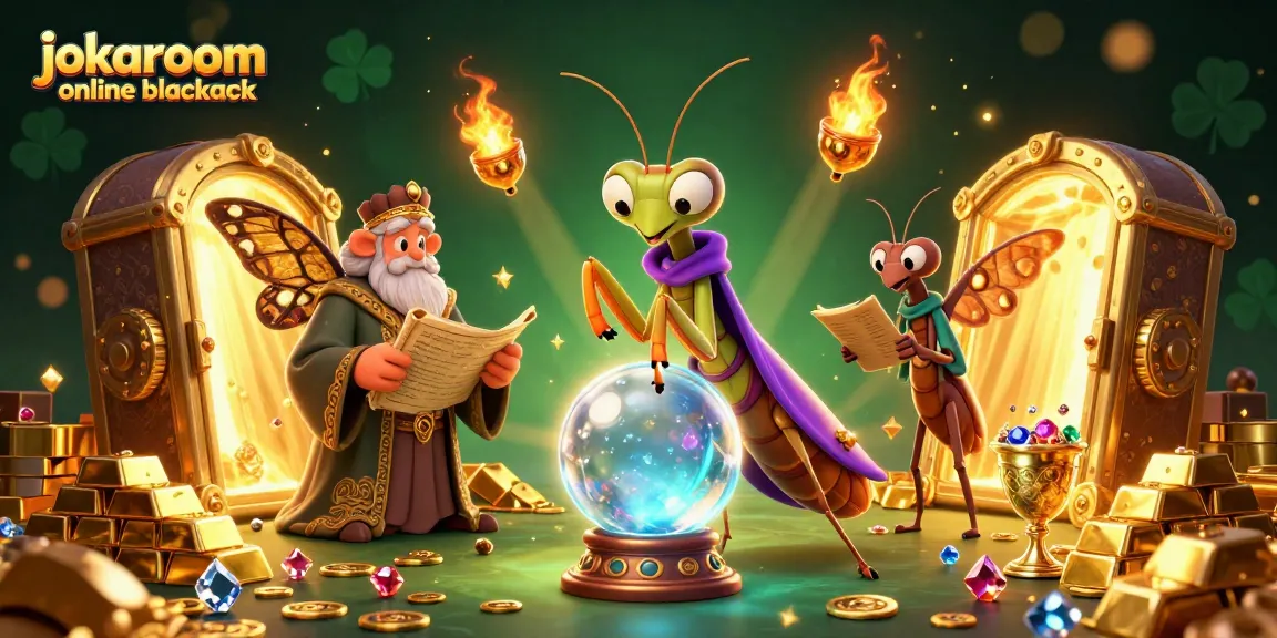 Experience the excitement of jokaroom online blackjack with enchanting 3D characters and treasures.